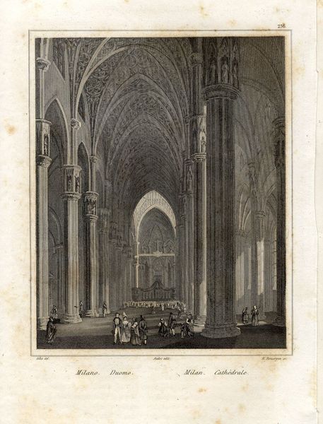 MILANO - "Duomo". Veduta di interno.