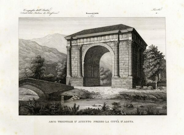 AOSTA - "Arco Trionfale d'Augusto presso la CittÃ d'Aosta".