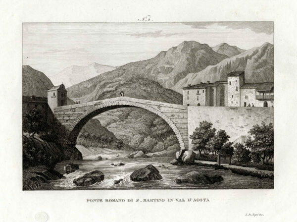 AOSTA - "Ponte Romano di S. Martino in Val d'Aosta".