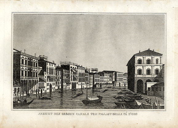 VENEZIA - "Ansicht des Grosen Canals vom Pallast della Ca' …