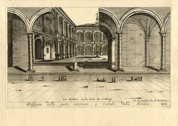 BOLOGNA - MORTIER, Pierre. 1724. "Le Dedans ou la cour …