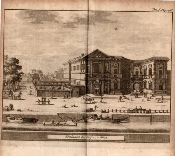 MILANO - "Seminaire des Suisse Ã Milan" dettagliata del complesso.