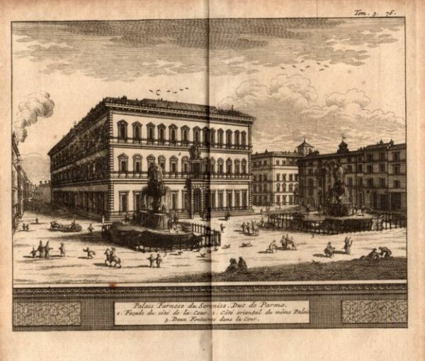 ROMA - "Palais Farnese du Sereniss. duc de Parme." bello …