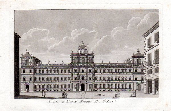 MODENA â€“ Facciata del Ducale Palazzo di Modena. Attuale accademi …