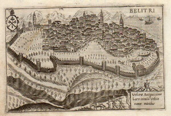 VELLETRI - "Belitri" Bellissima immagine della città fortificata.