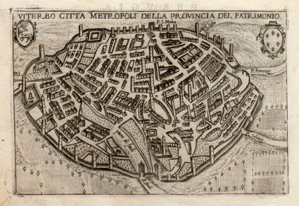 VITERBO - "Viterbo Città Metropoli della Provincia del Patrimonio" veduta …