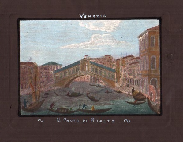 VENEZIA – “Ponte di Rialto in Venezia”. P. Romagnoli inc.