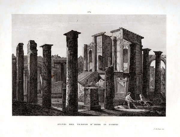 POMPEI - "Avanzi del Tempio d'Iside in Pompei"