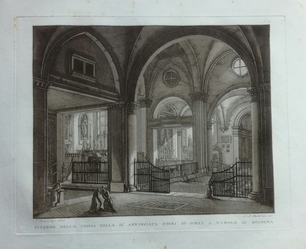 BASOLI, Antonio - "Interno della Chiesa della SS.a annunziata fuori …