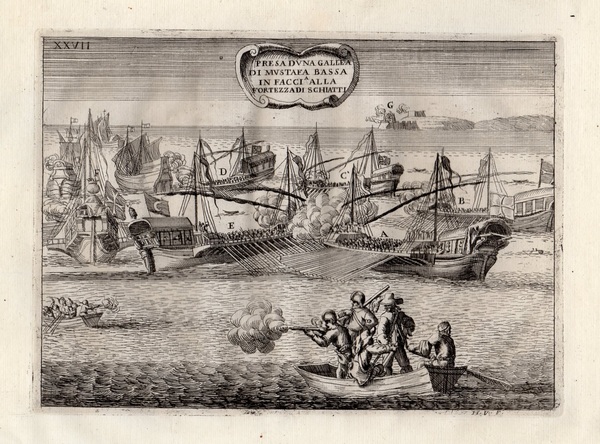 BATTAGLIA NAVALE - "Presa d'una gallea di Mustafa bassa in …