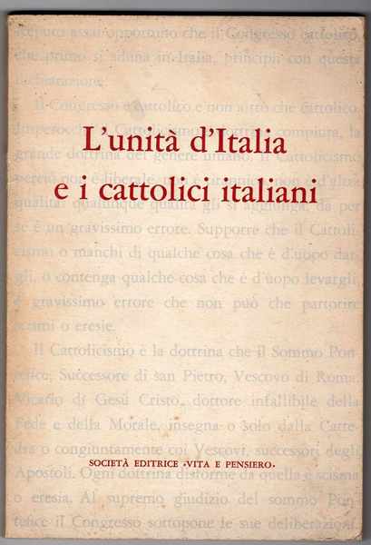 L'unità d'Italia e i cattolici italiani