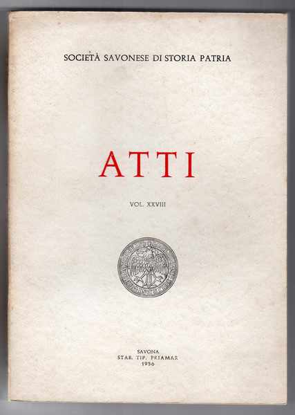 Società savonese di storia patria - Atti Vol. XXVIII