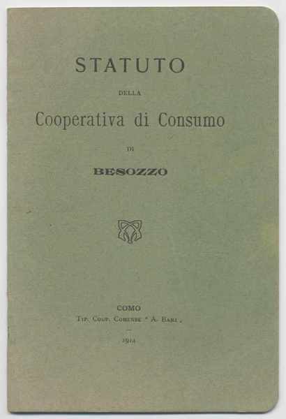 Statuto della Cooperativa di Consumo di Besozzo