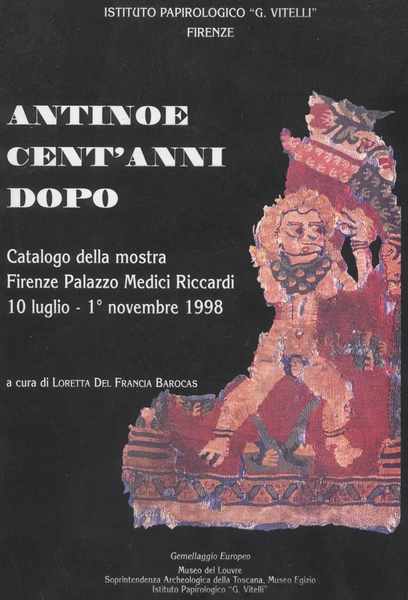 Antinoe cent'anni dopo - Catalogo della mostra - Firenze Palazzo …