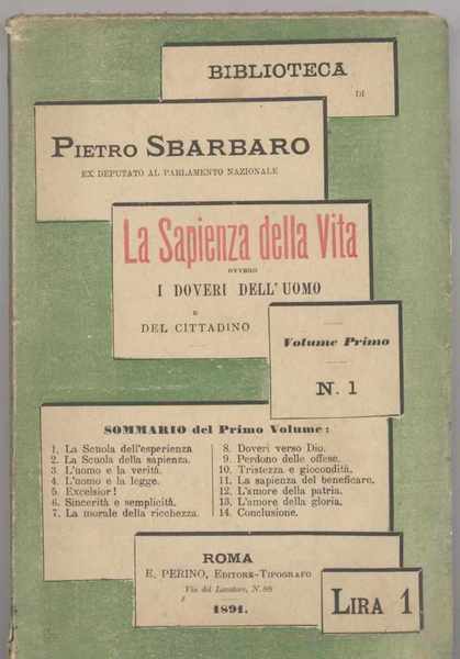 La sapienza della vita ovvero i doveri dell'uomo e del …