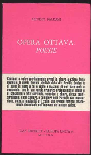 Opera ottava: Poesie