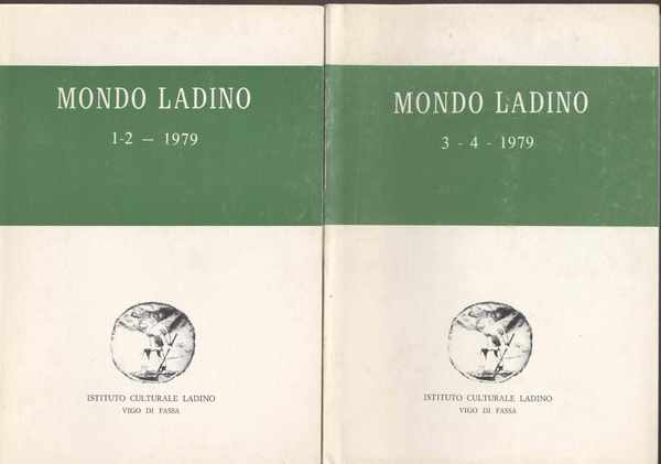 Mondo ladino bollettino dell'istituto culturale ladino- Annata 1979 completa composta …