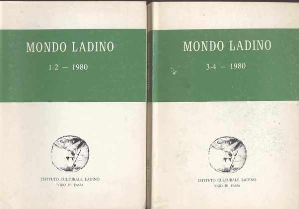 Mondo ladino bollettino dell'istituto culturale ladino- Annata 1980 completa composta …