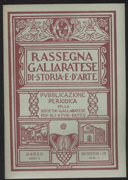 Rassegna gallaratese di storia e d'arte - 1931 Marzo -Anno …