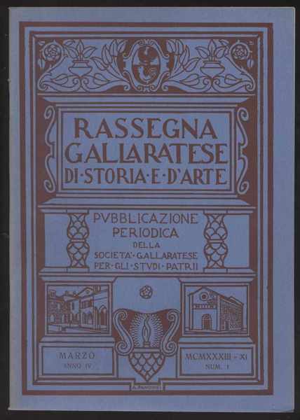 Rassegna gallaratese di storia e d'arte - 1933 Marzo -Anno …