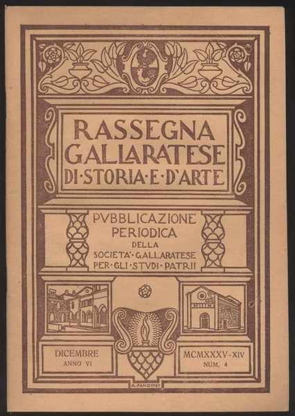 Rassegna gallaratese di storia e d'arte - 1935 Dicembre -Anno …