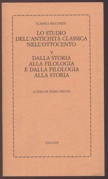 Dalla storia alla filologia e dalla filologia alla storia - …