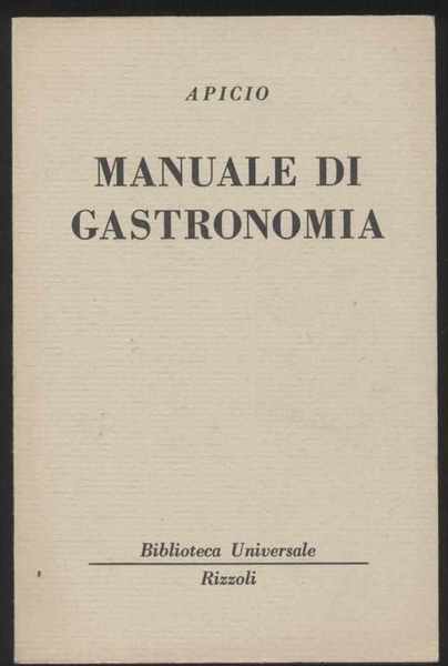 Manuale di gastronomia