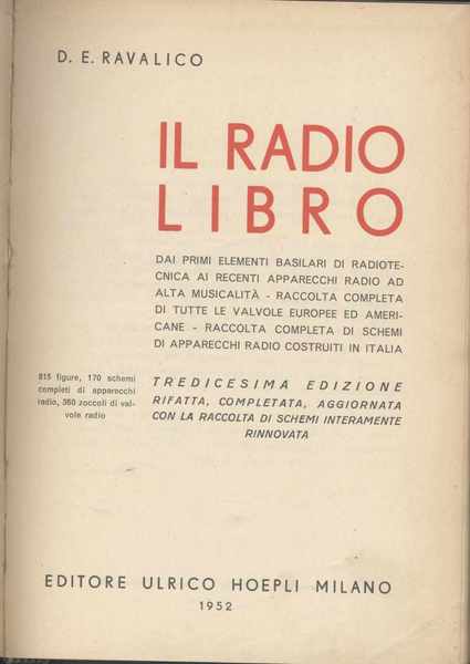 Il radiolibro - Dai primi elementi basilari di radiotecnica ai …