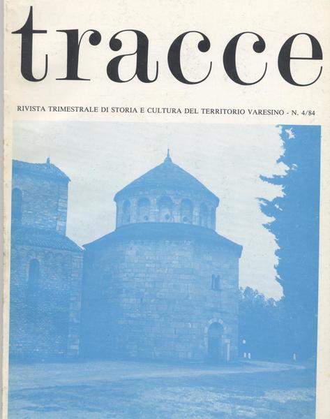 Tracce rivista trimestrale di storia e cultura del territorio varesino …