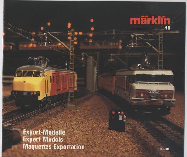 Marklin HO Catalogo Export Models 1989/90 (In lingua inglese, francese …