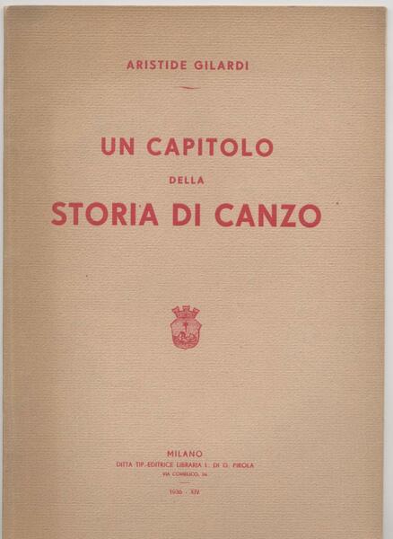 Un capitolo della storia di Canzo