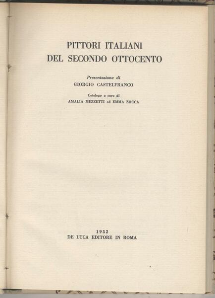 Pittori italiani del secondo Ottocento