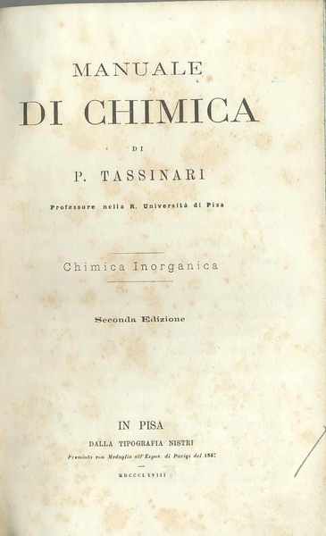 Manuale di chimica - Chimica inorganica