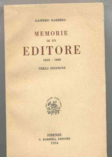 Memorie di un editore 1818-1880