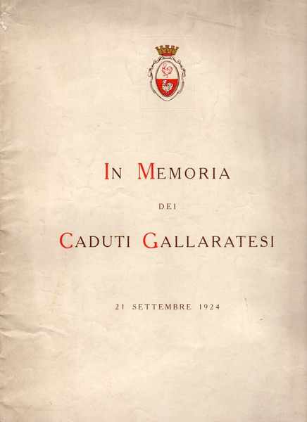 In memoria dei caduti gallaratesi