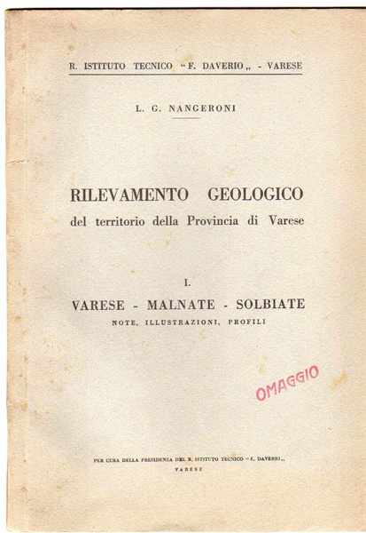 Rilevamento geologico del territorio della Provincia di Varese - I …
