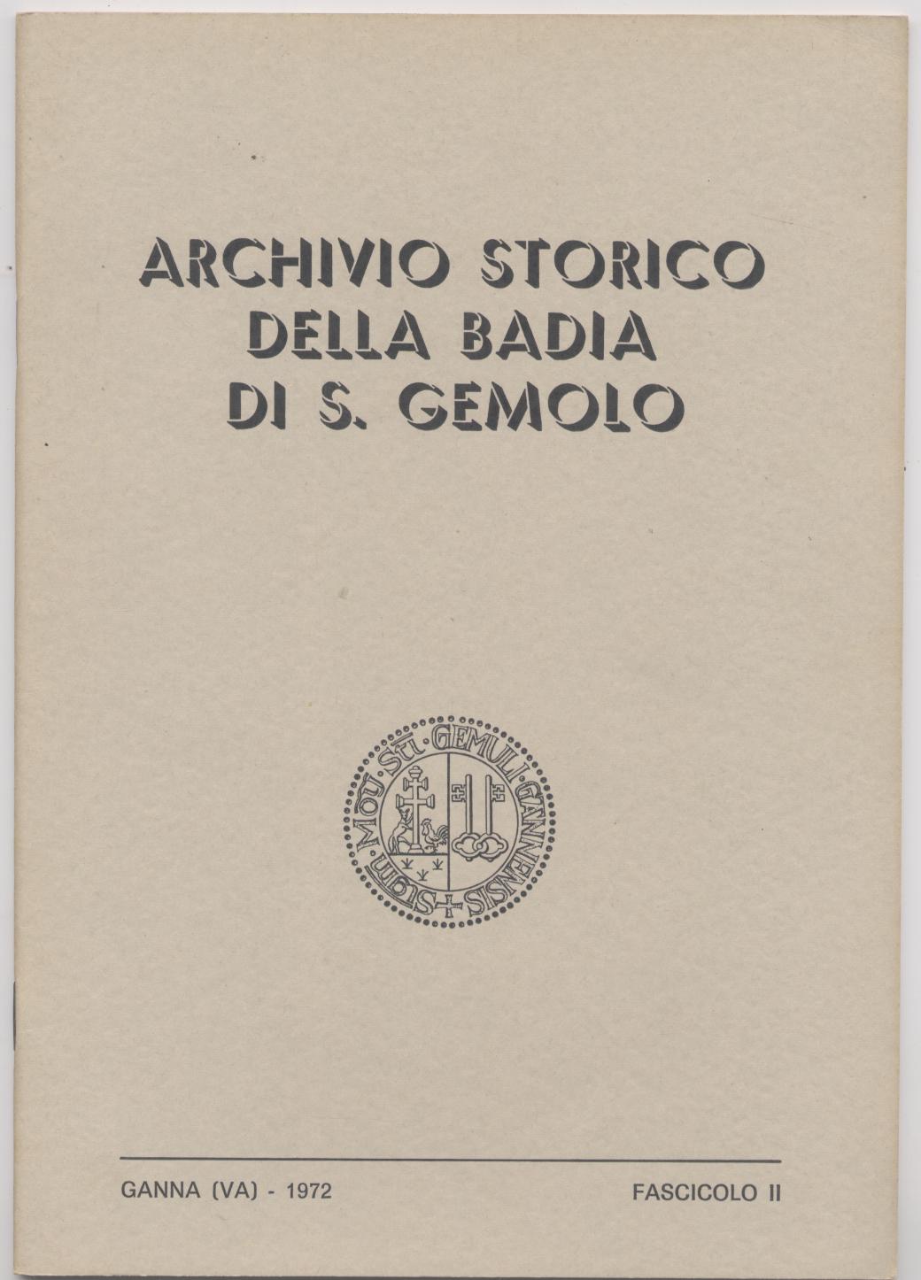 Archivio storico della Badia di S. Gemolo - Fascicolo II