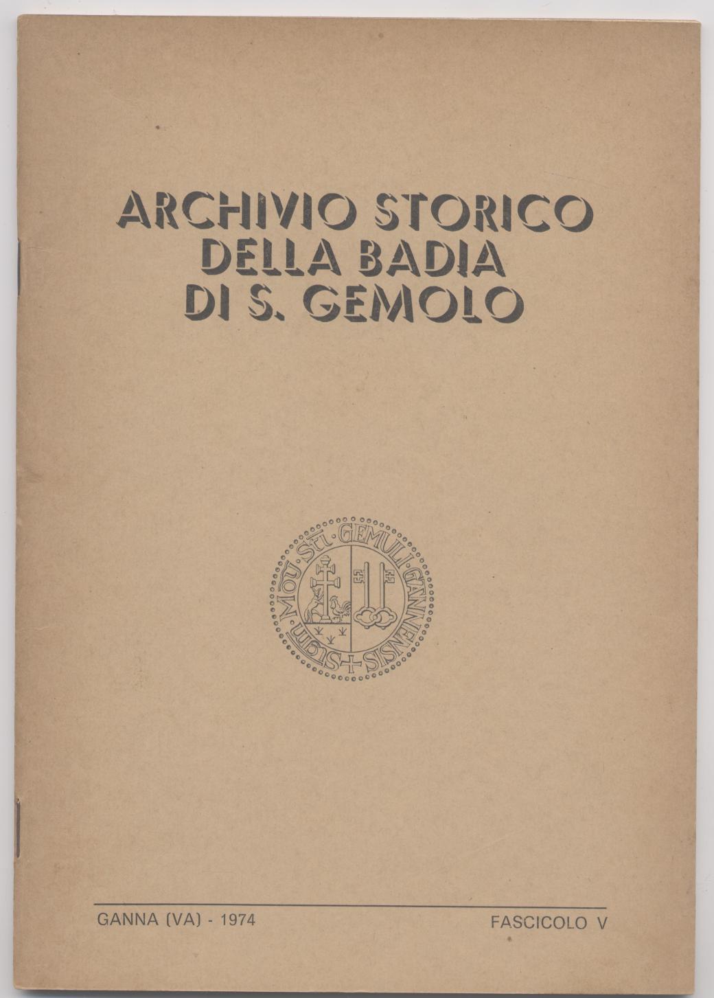 Archivio storico della Badia di S. Gemolo - Fascicolo V