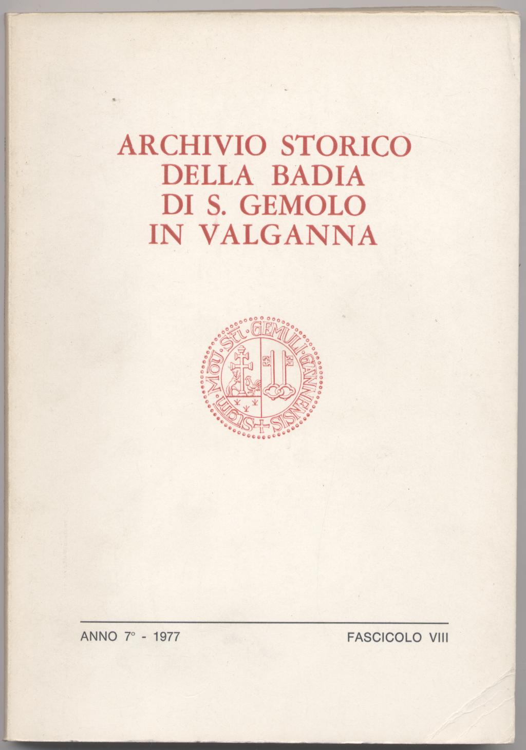 Archivio storico della Badia di S. Gemolo in Valganna - …