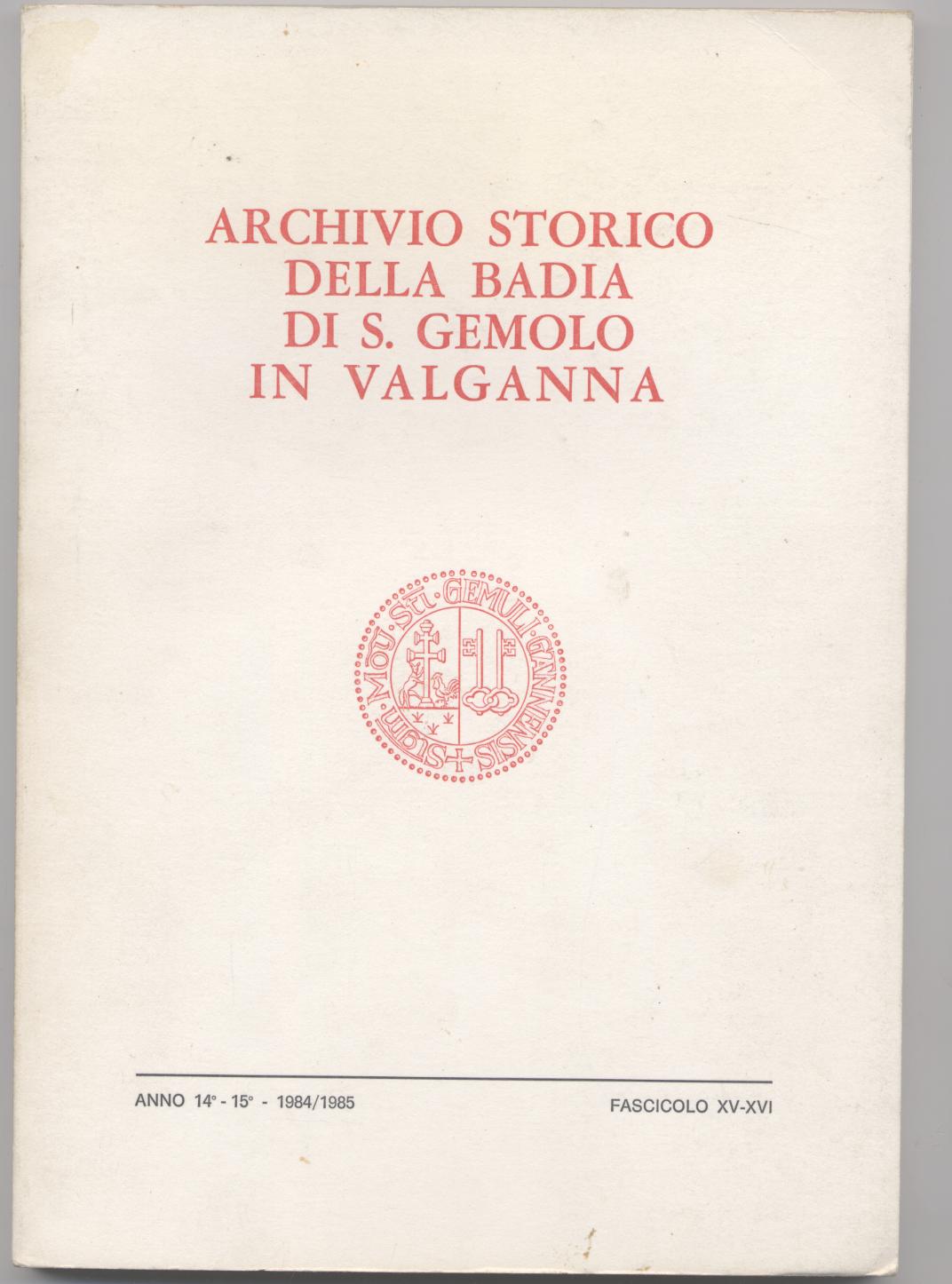 Archivio storico della Badia di S. Gemolo in Valganna - …