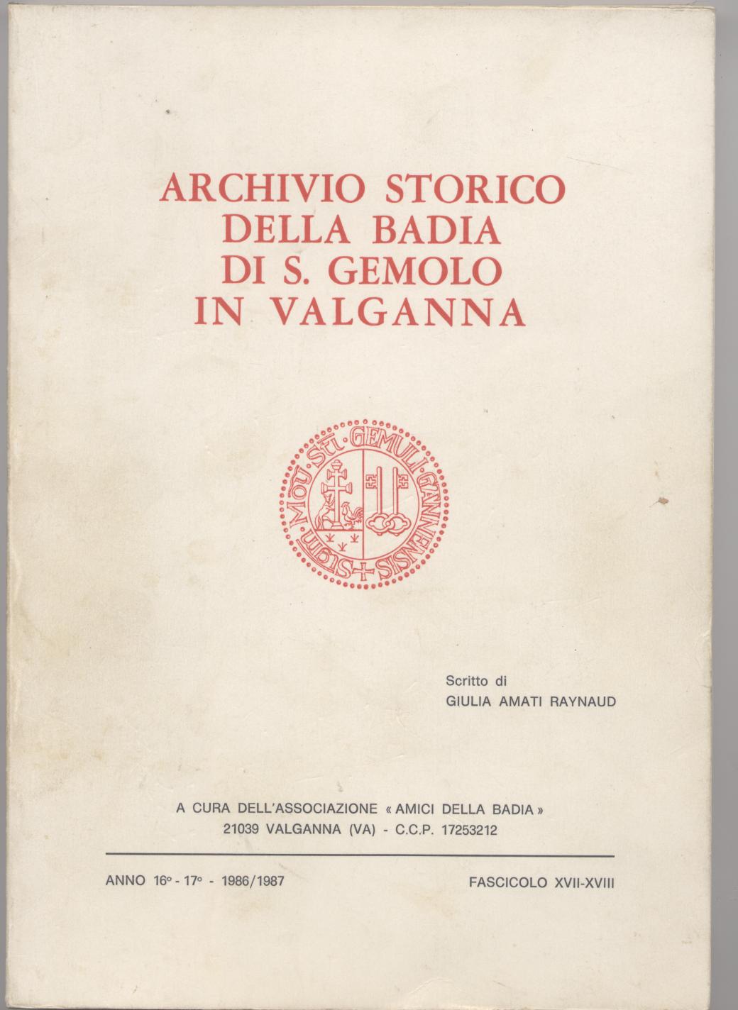 Archivio storico della Badia di S. Gemolo in Valganna - …