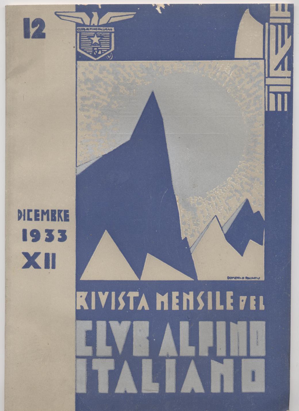 Club alpino italiano Rivista mensile Dicembre 1933
