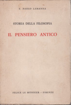 Il pensiero antico - Storia della filosofia