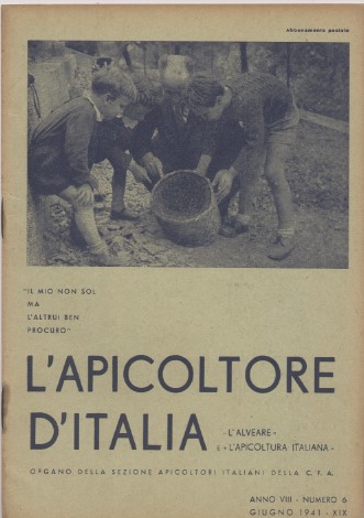 L'apicoltore d'Italia - Organo della sezione apicoltori italiani della C. …