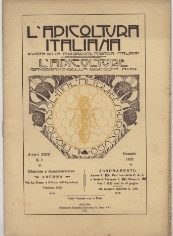 L'apicoltura italiana - Rivista della federazione apistica italiana - Annata …