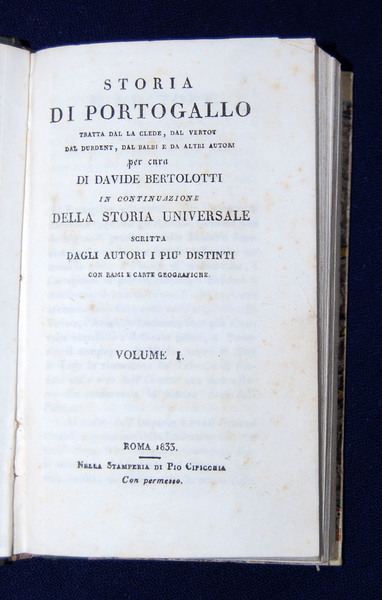 Storia di Portogallo […], in continuazione della Storia universale scritta …