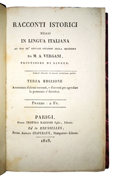 Racconti istorici messi in lingua italiana ad uso dei giovani …