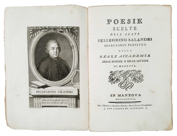 Poesie scelte dell'Abate Pellegrino Salandri segretario perpetuo della Reale Accademia …