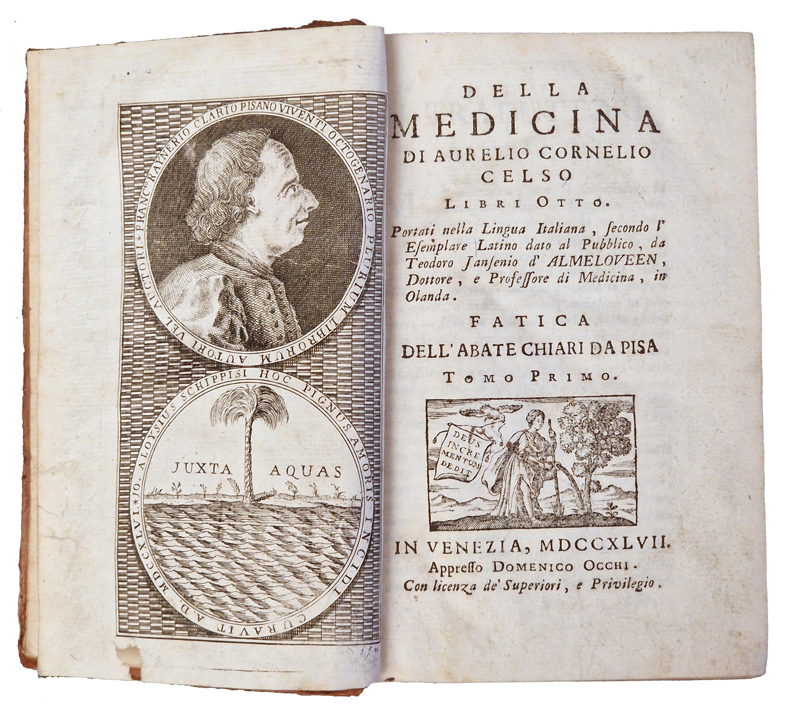 Della medicina di Aurelio Cornelio Celso libri otto. Portati nella …