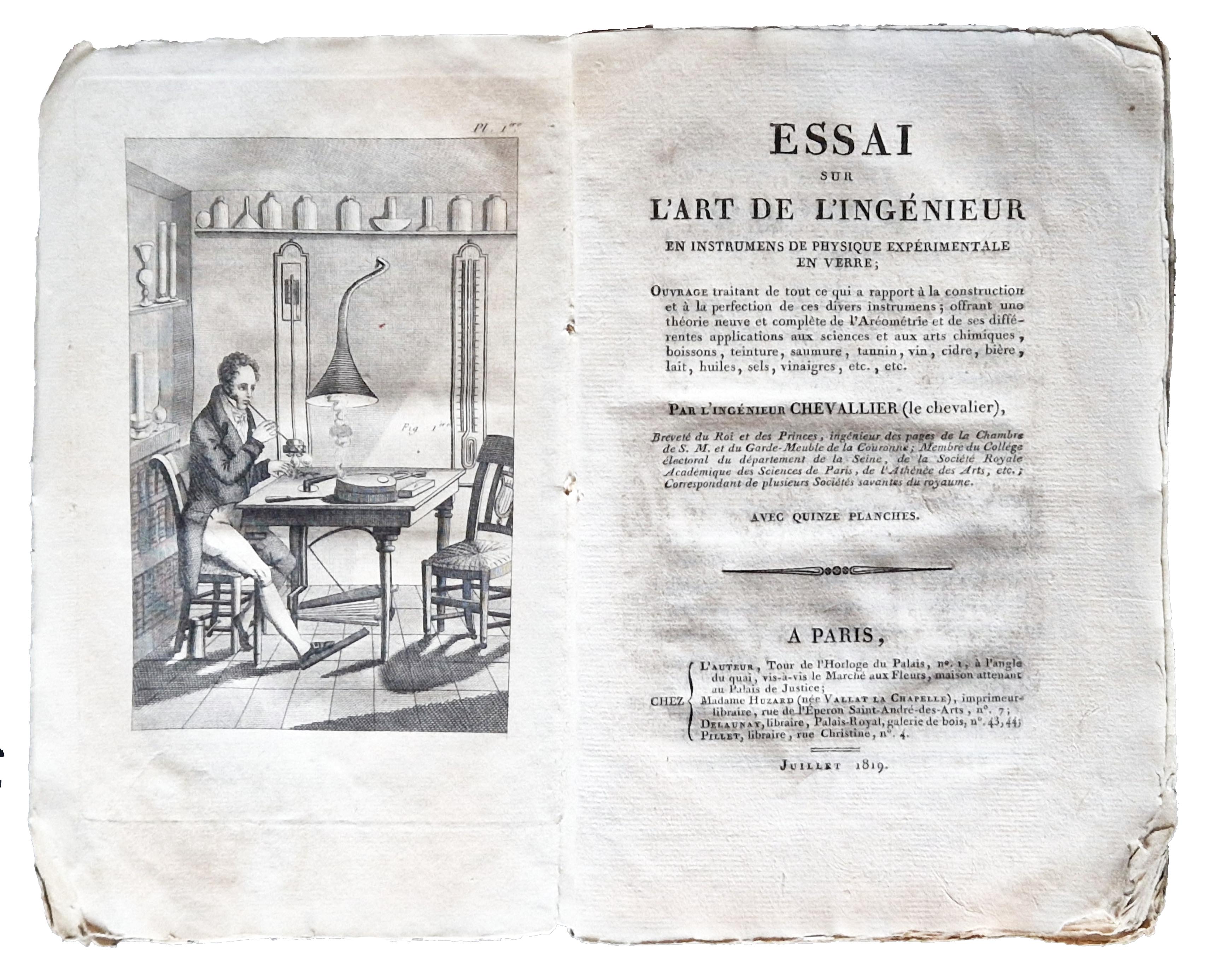 Essai sur l'art de l'ingenieur en instrumens de physique experimentale …